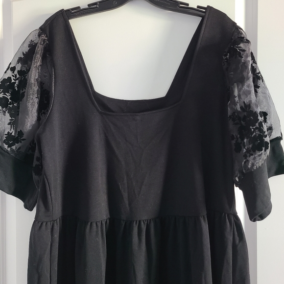 VERO MODA Plus Short Organza Sleeve Dress Size 1x - Picture 5 of 5